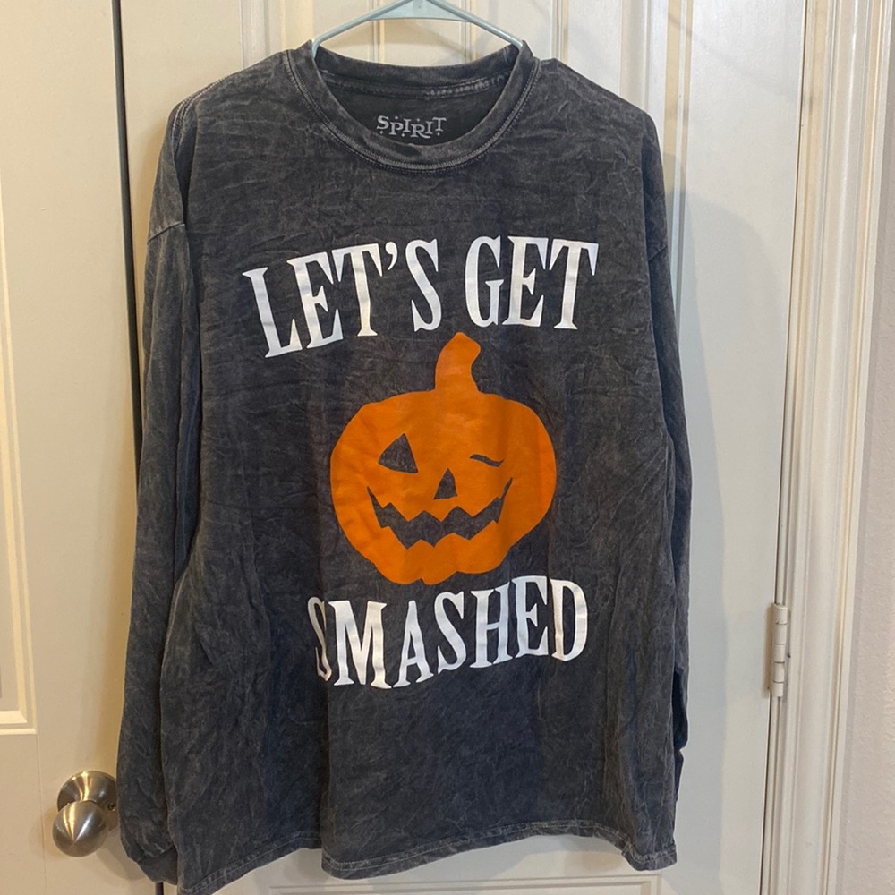 Spirit Halloween novelty long sleeve tshirt